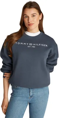 Immagine prodotto di Felpa da donna Tommy Hilfiger, senza cappuccio, colore blu (denim militare), taglia XXXL