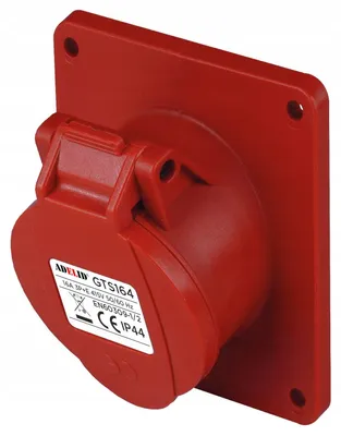 Produktbild von Adelid GT6164 Starkstrom Einbaudose schräg 16A 400V IP44