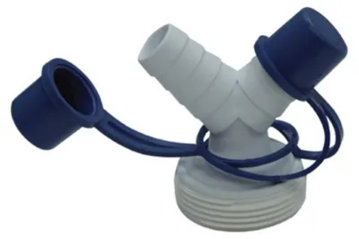 Immagine prodotto di Schläfer 655803 | Raccordo a Y per Tubo di Scarico Lavatrice 1 1/2 pollice filetto maschio, Connettore Doppio Attacco Scarico Lavastoviglie, Asciugatrice, Raccordo Portagomma diam 19-23.5 mm (3/4")