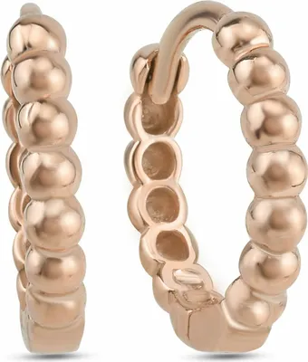 Produktbild von Dkeniz Creolen 925/- Sterling Silber 2 cm Rosé Zirkonia weiß 145230022