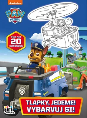 Obrázek produktu pro Vybarvuj si! Tlapková patrola Tlapky, jedeme!