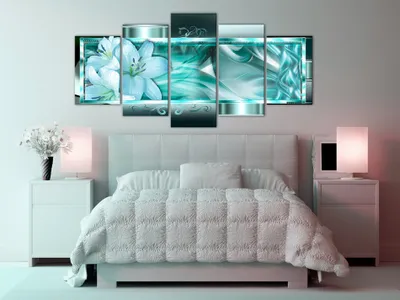 Immagine prodotto di Quadro acustico Astratto 200x100 cm Quadri Schiuma acustica Fonoassorbente ad alte prestazioni Isolamento acustico Tela 5 pezzi Murale Acustica ambientale Isolamento acustico a-C-0069-b-m