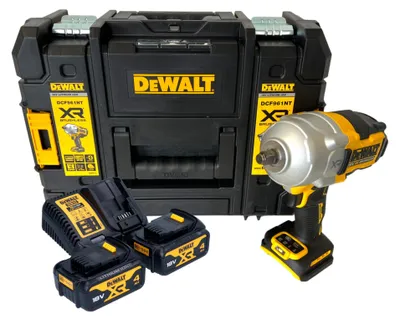 Obrázek produktu pro Akumulátorový rázový utahovák DeWalt DCF 961 M2T 18 V 1632 Nm 1/2" bezkartáčový + 2x akumulátor 4,0 Ah + nabíječka + TSTAK