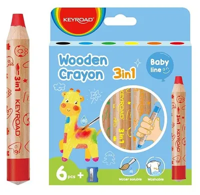 Productafbeelding van Voskovo - Aquarelverfset KEYROAD, 6 kleuren + potloodversnipper