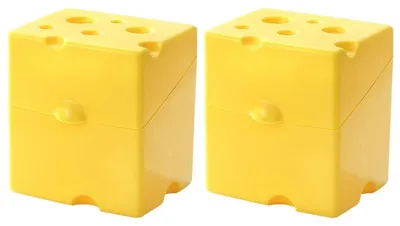 Produktbild von Omgoods – 2-teiliges Set Käsedisken-Aufbewahrungsboxen