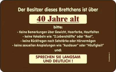 Produktbild von Besitzer ist 40 - Frühstücksbrettchen - Resopal Brettchen