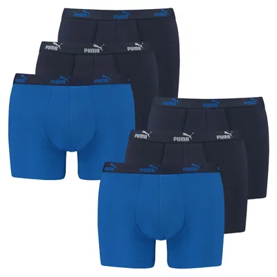 Produktbild von PUMA Boxershorts 6er Pack mit komfortablem Bundband und doppeltem Frontbereich ohne Eingriff
