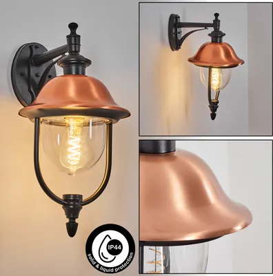 Produktbild von Casalaccio Außenwandlampe aus Metall/Kunststoff in Schwarz/Kupfer/Klar