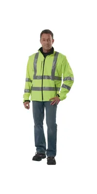Produktbild von ASATEX Warnschutz-Softshelljacke PREVENT gelb Größe XL - 8060G/XL