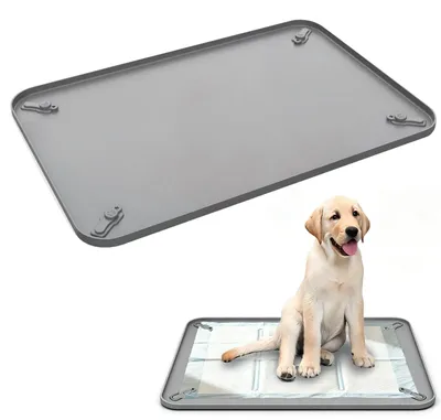 Imagen del producto de Alfombrilla de silicona para la orina de perros, de 62 x 42 cm, reutilizable y antideslizante