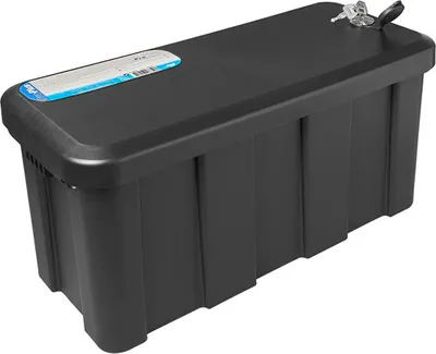 Zdjęcie produktu dla Pojemnik do przechowywania z dyszlem plastikowy 25L 565 x 245 x 290 mm w komplecie. zestaw montażowy