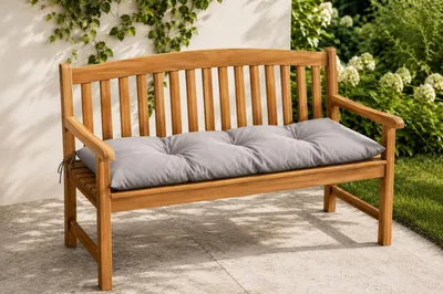 Produktbild von Best for Garden Sitzkissen für 2 Personen Bank Bankauflage 120x40x13-16 cm in vielen Farben (Anthrazit)