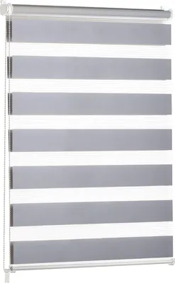 Produktbild von Blumtal Doppelrollo 70 x 130 - 155cm -  Klemmfix Rollo, Rollos für Fenster ohne Bohren, Klemmrollo für Fenster & Türen, Hellgrau