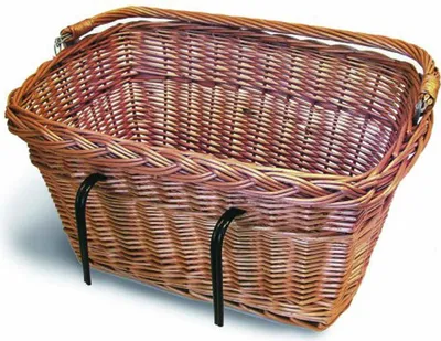 Produktbild von Basil Weiden-Korb Davos 33,5x48x25,5cm, natur, Haken vorn/hinten, natur