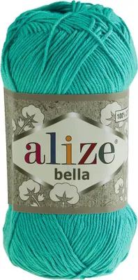 Produktbild von 100g ALIZE BELLA uni, Baumwoll-Strickgarn / Häkelgarn, Farbwahl