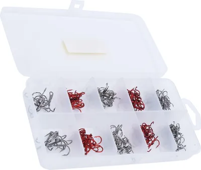 Image de Professionelles Fischerei mit hohem Kohlenstoffstahl dreifache Haken Set Grele AccessoireTreble (schwarz / rot)