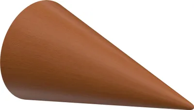 Produktbild von Interdeco Endstücke / Zierabschlüsse für Gardinenstangen mit 16 mm Ø Kirschbaum, Typ Holly (Kegel), Pack. 2 Stück