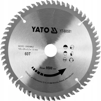 Produktbild von YATO Trennscheibe Winkelschleifer YT-60581 2mm 160mm 30mm Blisterpack