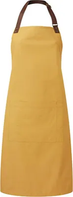 Produktbild von Premier Workwear PR144 | Latzschürze Annex Oxford Bib Apron, 72 x 86 cm - Farbe: Mustard (ca. Pantone 7405) - Größe: 72 x 86 cm