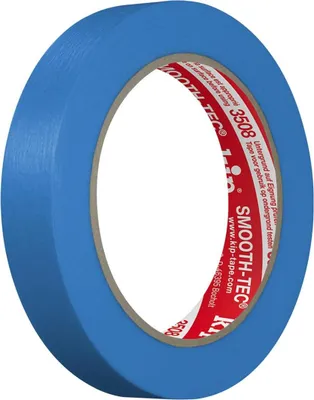 Image de KIP Bande crêpe lisse 3508 SMOOTH-TEC lisse bleu 50 m x 24 mm - 3508-24