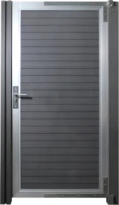 Zdjęcie produktu dla HOME DELUXE - Furtka ogrodowa WPC - CALLATOR - szer. x wys.: 90 x 180 cm, z akcesoriami I Furtka ogrodowa Ogrodzenie zapewniające prywatność