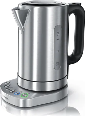 Produktbild von Arendo Wasserkocher 1,7 l, 3000 W, Edelstahl, Schnellkoch, einstellbare Temperatur, Warmhaltefunktion