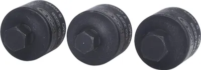 Produktbild von KS Tools 150.2225, Steckschlüssel-Satz, 3/8", 3 Kopf/Köpfe, Chrom-Molybdän-Stahl, DIN 3120, ISO 1174, 90 g