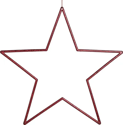 Produktbild von Glitzernde Weihnachtssterne zum Aufhängen für festliche Dekoration, 6 Stück