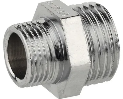 Produktbild von Reduziernippel ¾x1/2"AG messing verchromt"