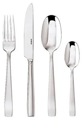 Produktbild von Sambonet S0667 Flat Besteck 24tlg.Mono, Edelstahl versilbert