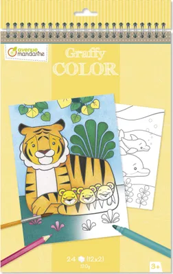 Produktbild von Avenue Mandarine 5x Graffy Color, Wildtiere, Mutter/Kind - Mehrfarbig GY097C