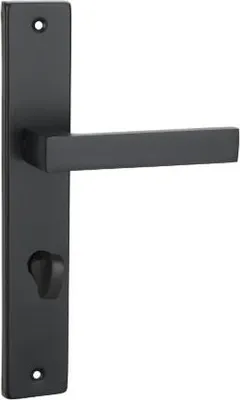 Produktbild von Domino Qubik WC-Türgriff Schwarz mit Schloss 72mm