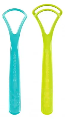 Produktbild von Zungenreiniger Zungenschaber Mundhygiene - 2 Stück - Zungenreiniger-Set