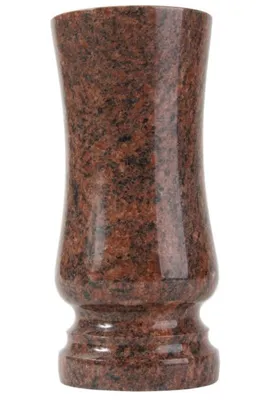 Produktbild von Grab-Vase aus Granit Vanga mit Abflussloch