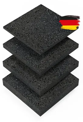 Terrassenunterleger 90x90x3 mm, 105 Stück, Gummigranulat