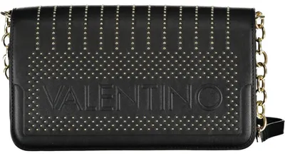 Produktbild von Schwarze Damentasche: Elegante Schultertasche mit Kette & Fächern