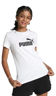 Produktbild von Kinder T-Shirt mit verkürzten Ärmeln Puma 587029 Blanco