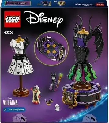 Produktbild von LEGO Disney Villains Maleficent und Cruella De Vil Kleider, Bauset, 9+ Jahre, 43262, Mit Minipuppen und Tieren