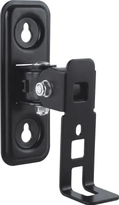 Produktbild von PureMounts PM-SOM-01 - Neigbare und schwenkbare Lautsprecher Wandhalterung, kompatibel mit Sonos Play1, Wandabstand 86,5mm, Tragkraft 2kg, Farbe: schwarz