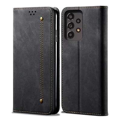 Produktbild von Hülle für Samsung Galaxy A24 4G Leder Brieftasche Flip Bookstyle Schutzhülle mit Standfunktion Schwarz