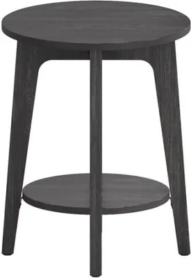 Produktbild von ACAZA Beistelltisch - Nachttisch - Kleiner Couchtisch - Schwarz - 50x40x40 cm - Bank-Tisch
