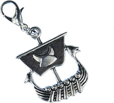 Produktbild von Wikinger Schiff Charm Anhänger Bettelarmband Miniblings Boot silber Schiff