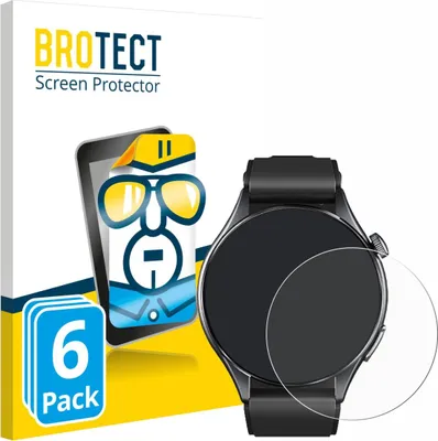 Produktbild von 6x Für Marsyu Smartwatch 1.56" Schutzfolie BROTECT Displayschutz Display Schutz Folie Klar Transparent