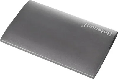 Produktbild von Externe SSD-Festplatte Intenso Premium, 1 TB, USB 3.0, 320 MB/s, Gehäuse aus Metall, stoßfest, grau