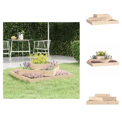 Obrázek produktu pro vidaXL květináč 83x83x27 cm z masivního borovicového dřeva - Květináče a květináče
