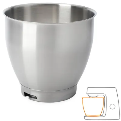 Produktbild von Kenwood Electronics KAT400SS, Schüssel, 6,7 l, Silber, Edelstahl, 240 mm, 240 mm