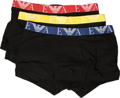 Produktbild von Herren-Boxershorts EMPORIO ARMANI 3er-Pack Tripack elastisch bei Sicht Artikel 111357 3R715 TRUNK PACK 3, EUR XXL - CN 180/100 - BR EEG - MX EEG, Cotone 95%,Elasthan 5%