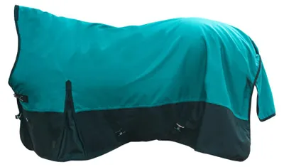 Produktbild von HKM Weidedecke in Größe 165 - Highneckdecke Glasgow 1200D 100g - petrol/schwarz