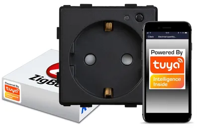 Zdjęcie produktu dla Gniazdko Inteligentne Ścienne ZigBee TUYA RTX SH C