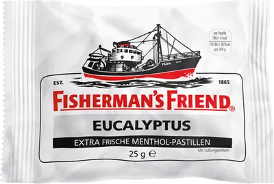Image de Fishermans Friend Eucalyptus Menthol Pastilles avec sucre 25g